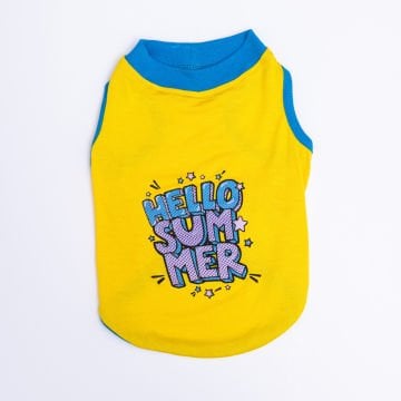 PawStar Sarı Hello Summer T-Shirt