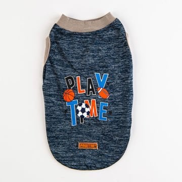 PawStar Navy Blue Sporty T-Shirt