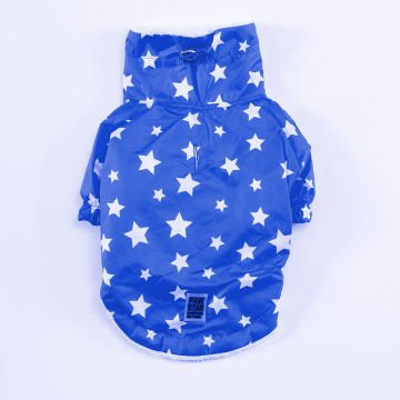 PawStar Mavi Stars Büyük Irk Yağmurluk