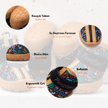 PawStar  Ferrara Köpek Ayakkabısı