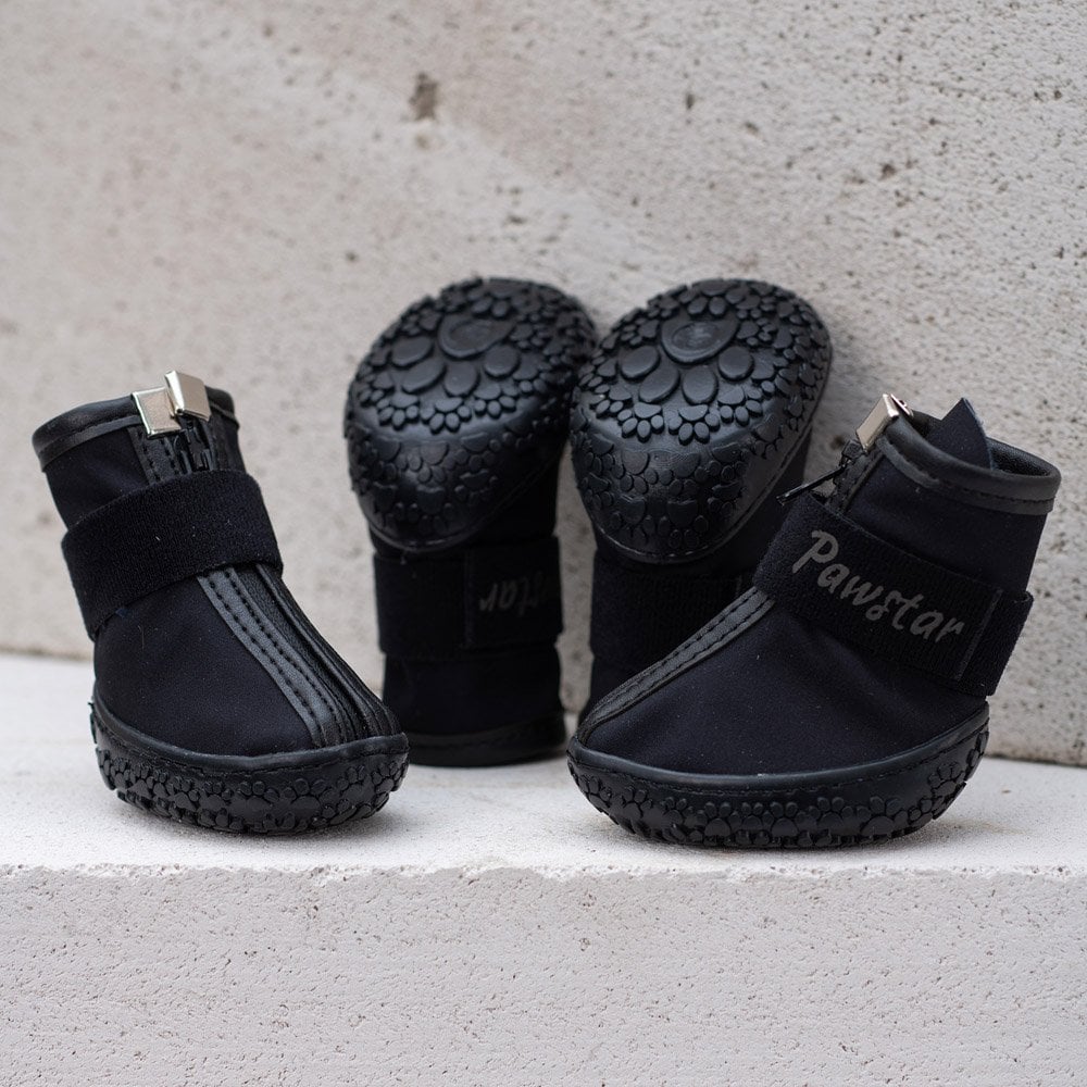 PawStar  Siyah Köpek Ayakkabısı