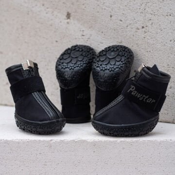 PawStar  Siyah Köpek Ayakkabısı