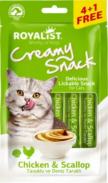 Royalist Creamy Snack - Chicken & Scallop 5x15 Gr
