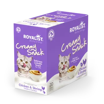 Royalist Creamy Snack Shrimp & Chicken - Karidesli ve Tavuklu 5x15 Gr