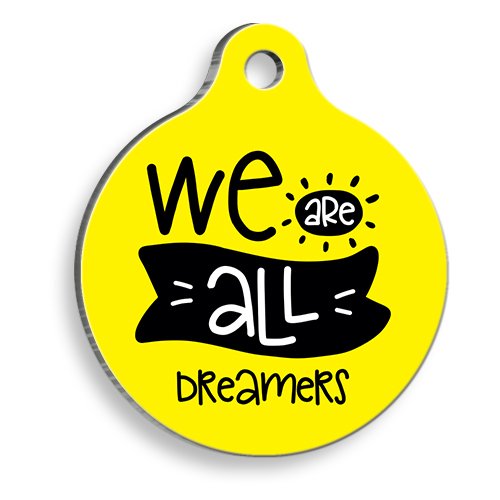 All Dreamers Yuvarlak Kedi ve Köpek Künyesi Medium 3 cm