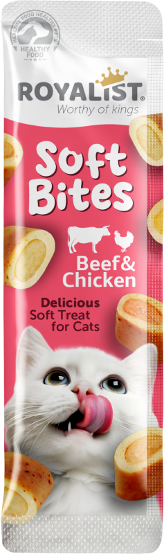 Royalist Soft Bites Biftekli ve Tavuklu Kedi Ödülü 10 Gr