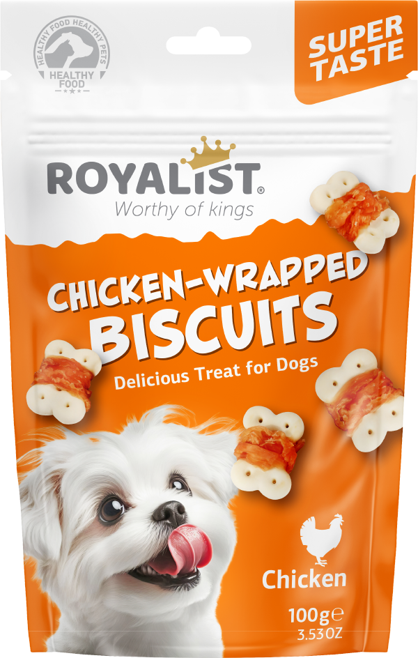 Royalist Dog Biscuits Tavuk Eti Kaplı Köpek Bisküvi 100 Gr