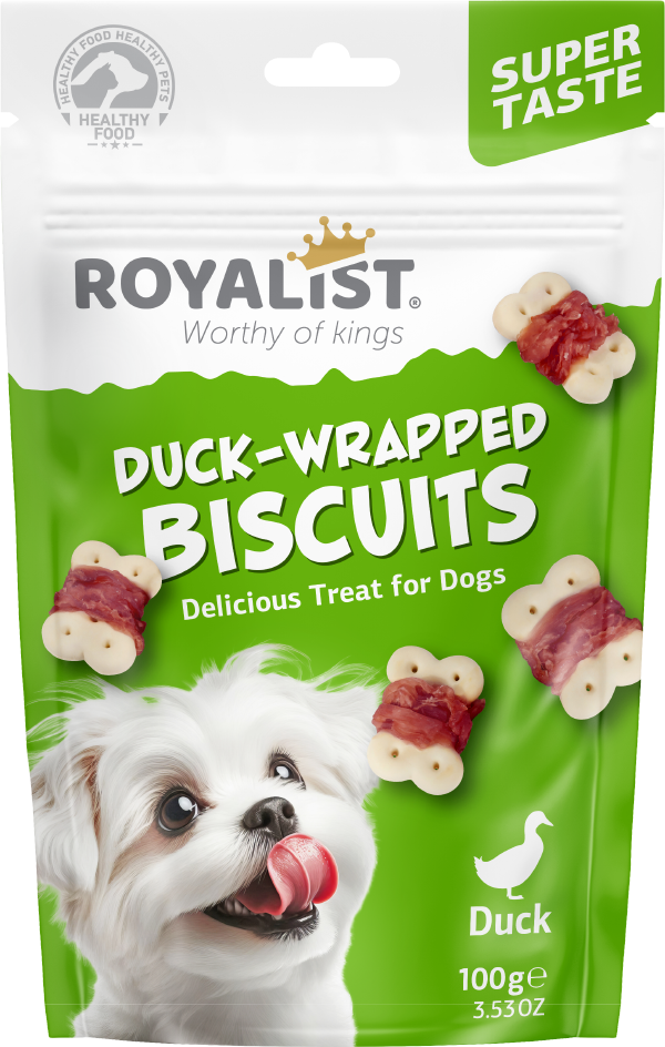 Royalist Dog Biscuits Ördek Eti Kaplı Köpek Bisküvi 100 Gr