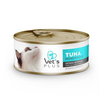 Vet's Plus Optimal Nutrition Ton Balıklı Tahılsız Kedi Konservesi 85gr