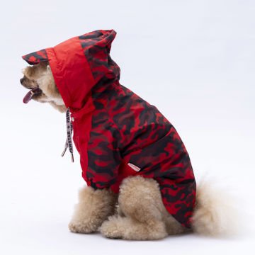 PawStar Kırmızı Dijon Yağmurluk Küçük ve Orta Irk