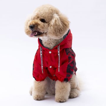 PawStar Kırmızı Dijon Yağmurluk Küçük ve Orta Irk