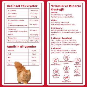 Vet's Plus Optimal Nutrition Kuzu Etli Tahılsız Kedi Konservesi 85gr