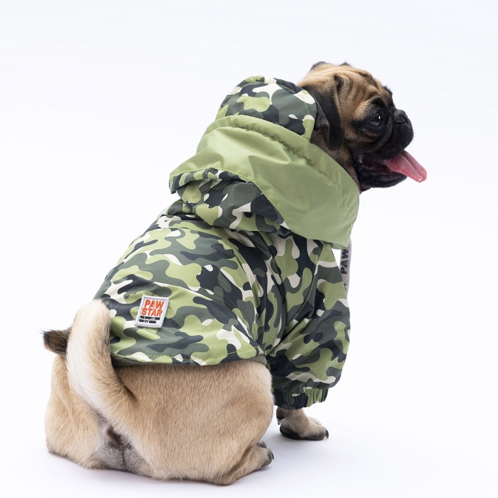 PawStar Yeşil Dijon Yağmurluk Küçük ve Orta Irk