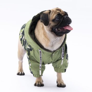 PawStar Yeşil Dijon Yağmurluk Küçük ve Orta Irk