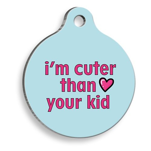 Çocuğundan Daha Şirinim Yuvarlak Kedi ve Köpek Künyesi Small 2,5 cm