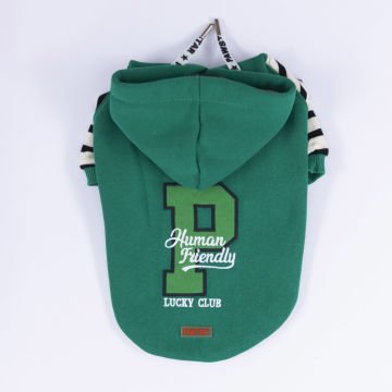 PawStar Yeşil Lucky Club Hoodie Küçük ve Orta Irk