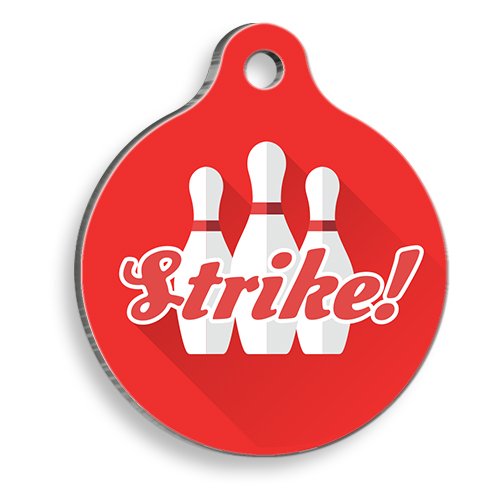 Strike! Yuvarlak Kedi ve Köpek Künyesi Small 2,5 cm