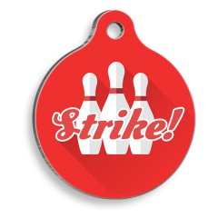 Strike! Yuvarlak Kedi ve Köpek Künyesi Small 2,5 cm