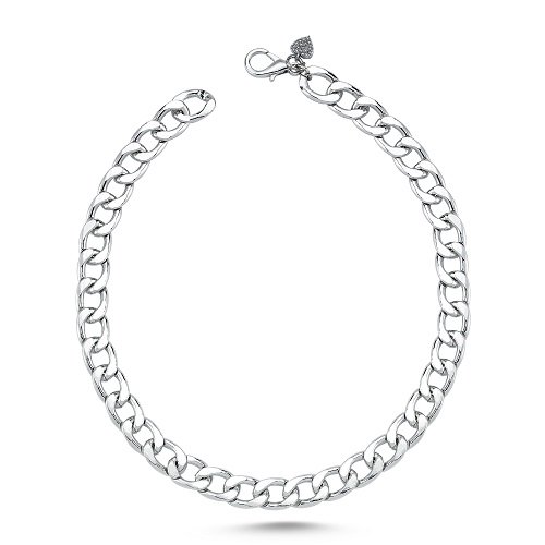 Dali's Kedi Köpek Kolyesi - Silver Xsmall - 25 cm.