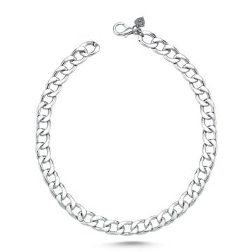 Dali's Kedi Köpek Kolyesi - Silver Xsmall - 25 cm.