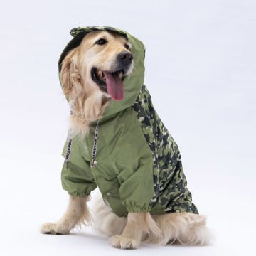 PawStar Yeşil Dijon Büyük Irk Yağmurluk