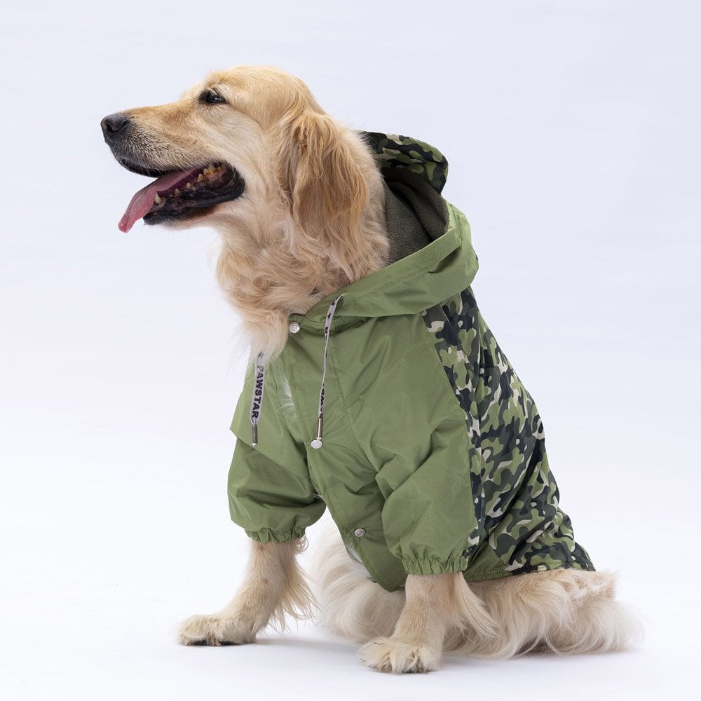 PawStar Yeşil Dijon Büyük Irk Yağmurluk