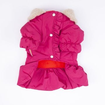 PawStar  Fuşya Elizabeth Yağmurluk Küçük ve Orta Irk