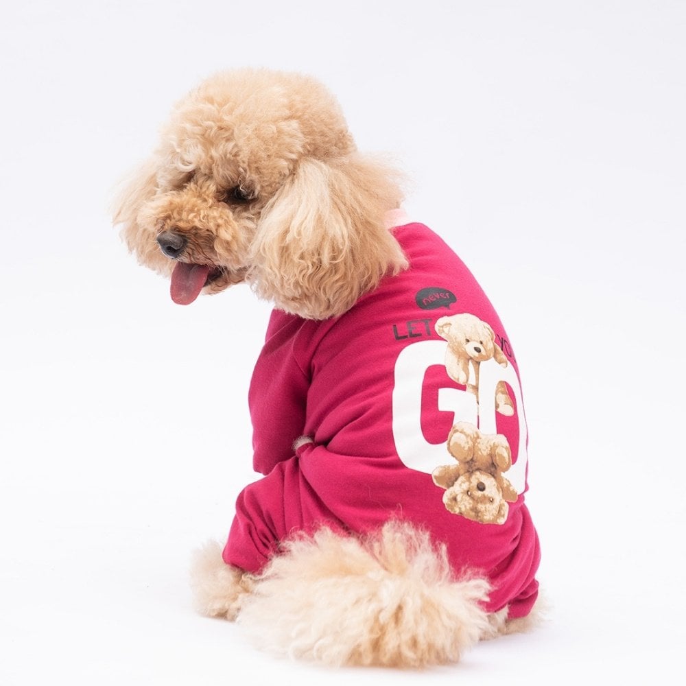 PawStar Go Teddy Bear Pijama Tulum