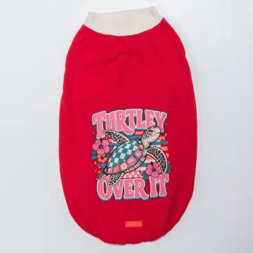 PawStar 26853 Kırmızı Turtley Over It Büyük Tişört