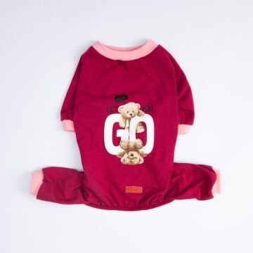 PawStar Go Teddy Bear Büyük Irk Pijama Tulum
