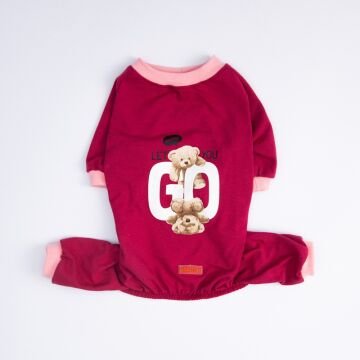 PawStar Go Teddy Bear Büyük Irk Pijama Tulum