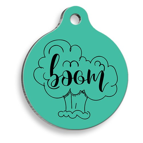 Boom Yuvarlak Kedi ve Köpek Künyesi Large 3,8 cm