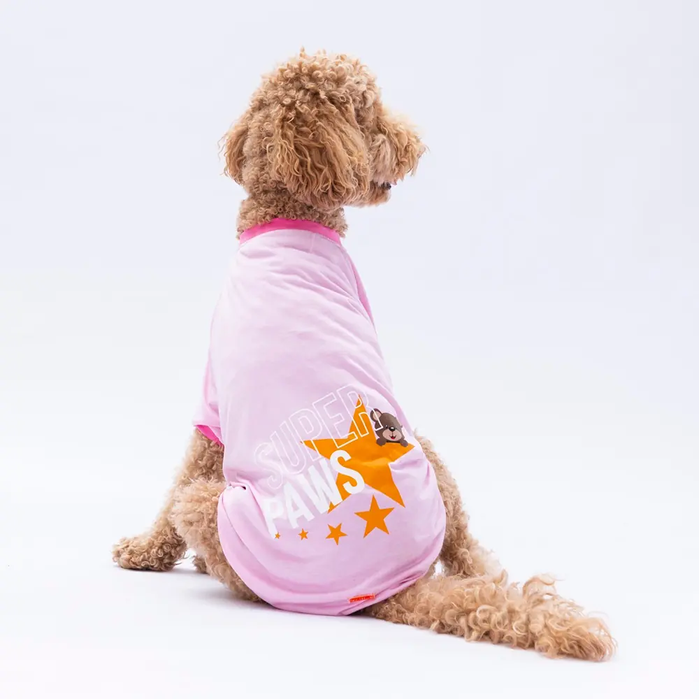PawStar 24754 Pembe Super Paws Büyük Irk Sweat