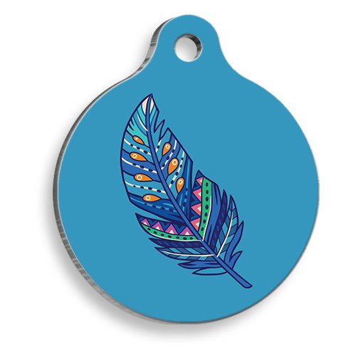 Tüy Yuvarlak Kedi ve Köpek Künyesi Small 2,5 cm