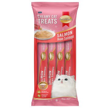 SmartHear Somonlu Krema Kedi Ödül Maması 15gr (4'lü)