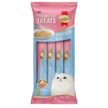 SmartHear Tavuklu Krema Kedi Ödül Maması 15gr (4'lü)