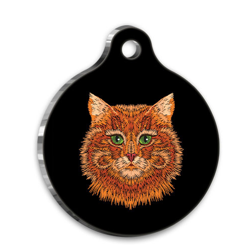 Manine Cool Sarı Yuvarlak Kedi Künyesi Small 2,5 cm