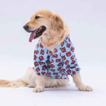 PawStar Bear Desenli Büyük Irk Gömlek