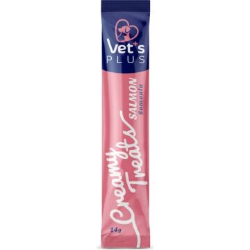Vet's Plus Somonlu Sıvı Kedi Ödül Maması 14gr (5’li)