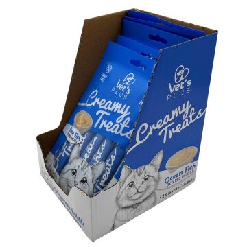 Vet's Plus Okyanus Balıklı Krema Kedi Ödül Maması 14gr (5'li)