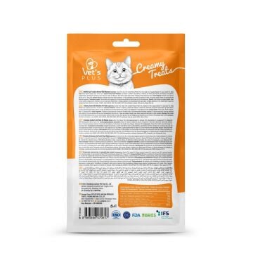 Vet's Plus Tavuklu Krema Kedi Ödül Maması 14gr (5'li)