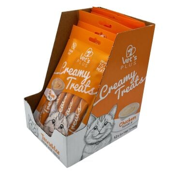 Vet's Plus Tavuklu Krema Kedi Ödül Maması 14gr (5'li)