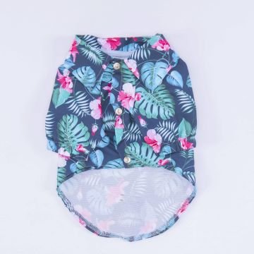 PawStar Floral Desenli Büyük Irk Gömlek