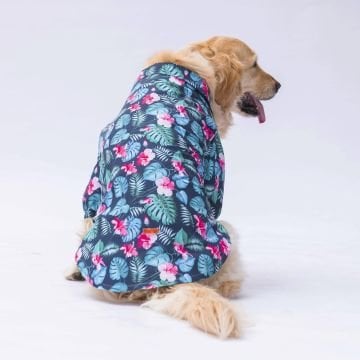 PawStar Floral Desenli Büyük Irk Gömlek