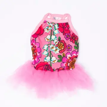 PawStar 26306 Pembe Wildflowers Elbise