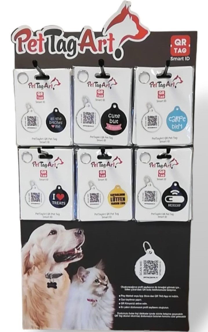 PetTagArt Qr Smart ID Stant ( 30 Künye İle Birlikte )