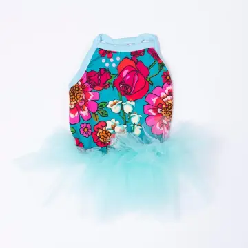 PawStar 26305 Yeşil Wildflowers Elbise