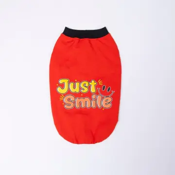 PawStar 26825 Kırmızı Just Smile Tişört