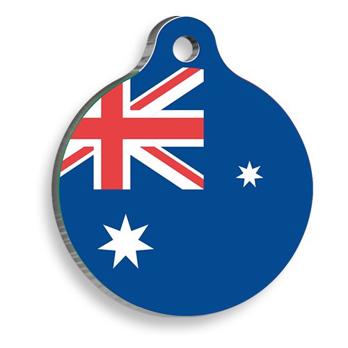 Avustralya Yuvarlak Kedi ve Köpek Künyesi Small 2,5 cm