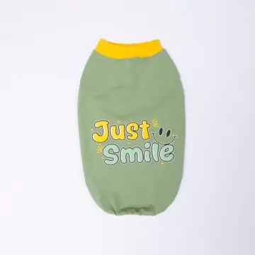 PawStar 26823 Yeşil Just Smile Tişört